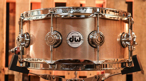 DW Collector's Knurled Bronze 5.5x14 Snare Drum - DRVZ5514SKC