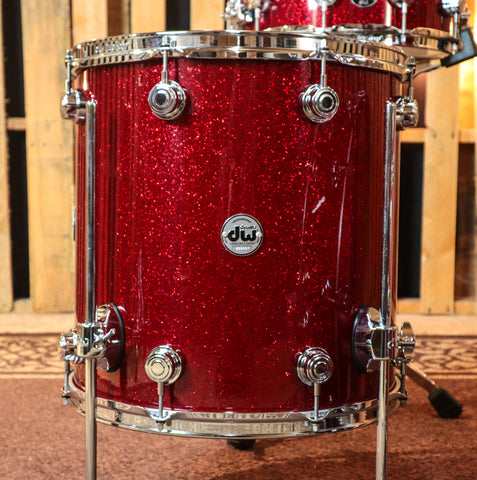 DW Collector's Ruby Glass Drum Set - 22,12,16,5x14 - SO#1184684