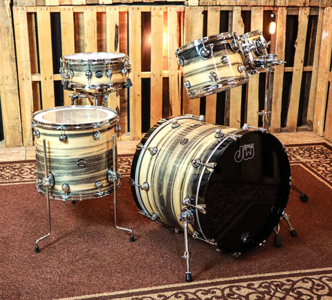 DW Exotic Performance Black Poplar Drum Set - 22,10,12,16,5.5x14 - SO#1157503