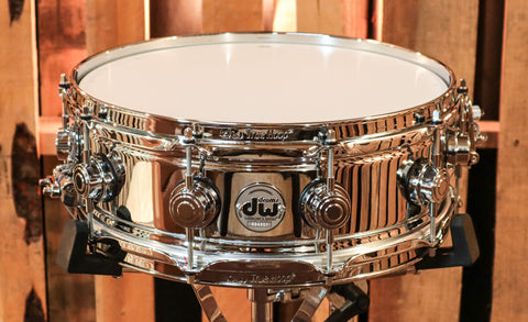 DW Collector's True-Sonic Chrome Over Brass 5x14 Snare Drum - DRVC0514SAC