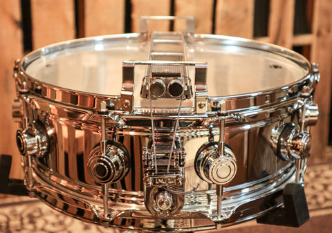 DW Collector's True-Sonic Chrome Over Brass 5x14 Snare Drum - DRVC0514SAC