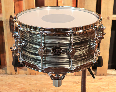 DW Performance Pewter Oyster Snare Drum - 6.5x14