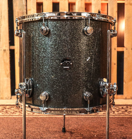 DW Performance Maple Pewter Sparkle Drum Set -14x22,8x10,9x12,14x16