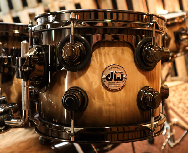 DW Collector's Natural To Candy Black Burst Over Quilted Maple Kit - SO#1134316