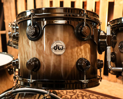 DW Collector's Natural To Candy Black Burst Over Quilted Maple Kit - SO#1134316