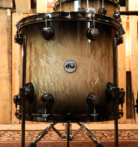 DW Collector's Natural To Candy Black Burst Over Quilted Maple Kit - SO#1134316