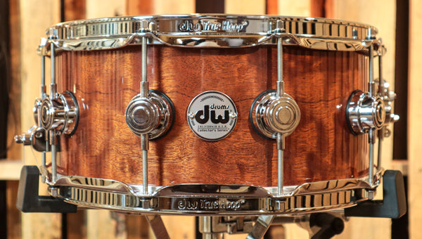 DW Collector's Giant Quilted Sapele Snare Drum - 6x14 - SO#1234037