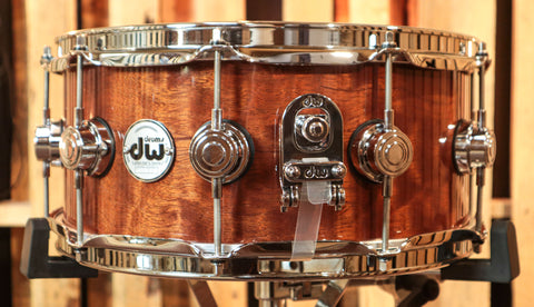 DW Collector's Giant Quilted Sapele Snare Drum - 6x14 - SO#1234037