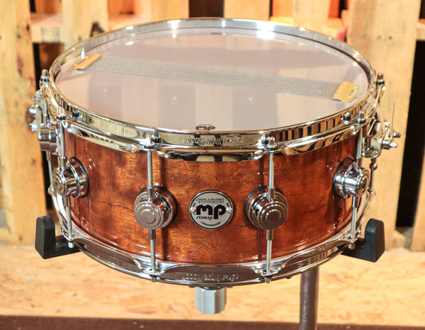 DW Collector's Giant Quilted Sapele Snare Drum - 6x14 - SO#1234037