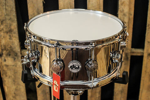 DW Collector's Steel "Smooth Chrome" 6.5x14 Snare Drum - DRVS6514SPC