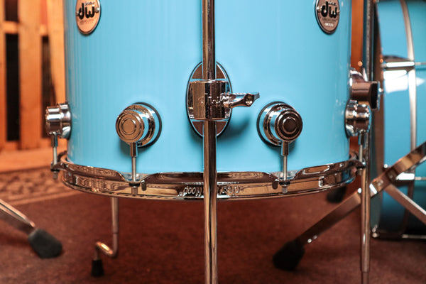 DW Collector's Egg Shell Blue Lacquer Drum Set - 20,12,13,14,5x14 - SO#993176