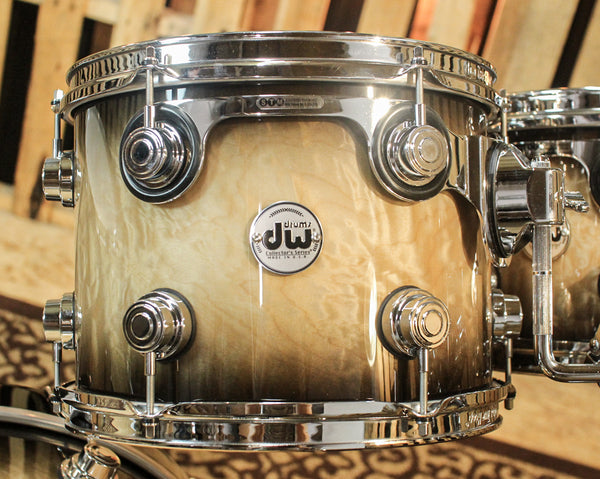 DW Collector's Candy Black Burst Over Quilted Maple Drum Set - SO#1160472
