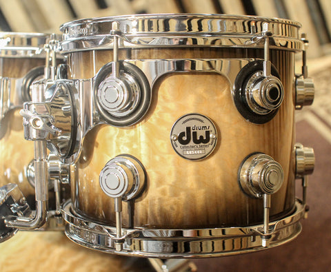 DW Collector's Candy Black Burst Over Quilted Maple Drum Set - SO#1160472