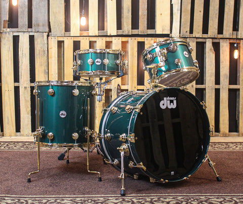DW Collector's Cadillac Green Drum Set - 22,13,16,6.5x14 - SO#1169199