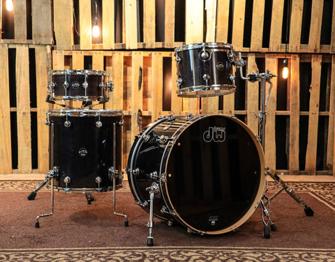 DW Performance Ebony Stain Drum Set - 14x22,12,16x16,6.5x14