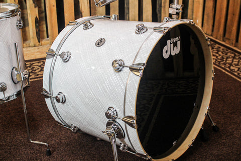 DW Collector's White Crystal Drum Set - 22,10,12,16 - SO#1184638