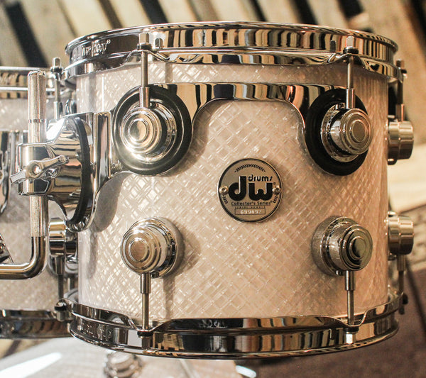 DW Collector's White Crystal Drum Set - 22,10,12,16 - SO#1184638