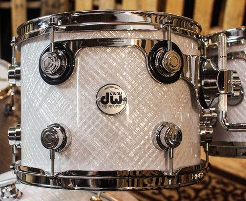 DW Collector's White Crystal Drum Set - 22,10,12,16 - SO#1184638