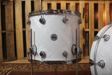 DW Collector's White Crystal Drum Set - 22,10,12,16 - SO#1184638