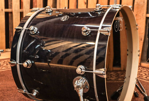DW Performance Ebony Stain Drum Set - 18x22,8x10,9x12,12x14,14x16,6.5x14