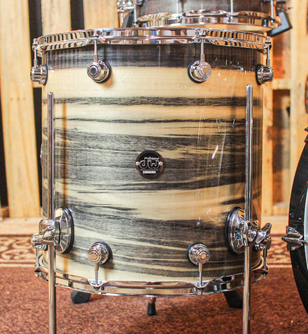 DW Exotic Performance Black Poplar Drum Set - 22,13,16,5.5x14 - SO#1157518