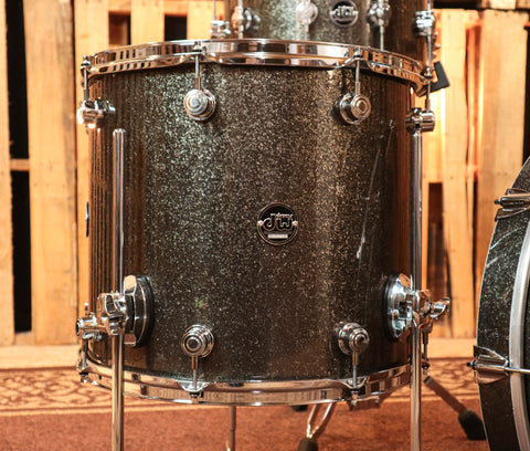 DW Performance Pewter Sparkle Drum Set - 14x22,9x12,14x16,6.5x14