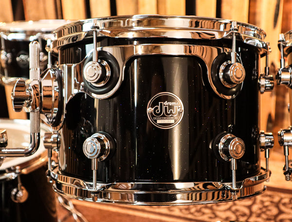 DW Performance Black Mirra Drum Set - 16x20,7x8,8x10,8x12,12x14,5.5x14