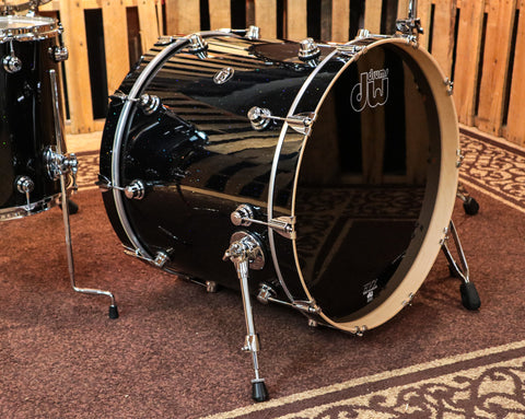 DW Performance Black Mirra Drum Set - 22,10,12,16,6.5x14