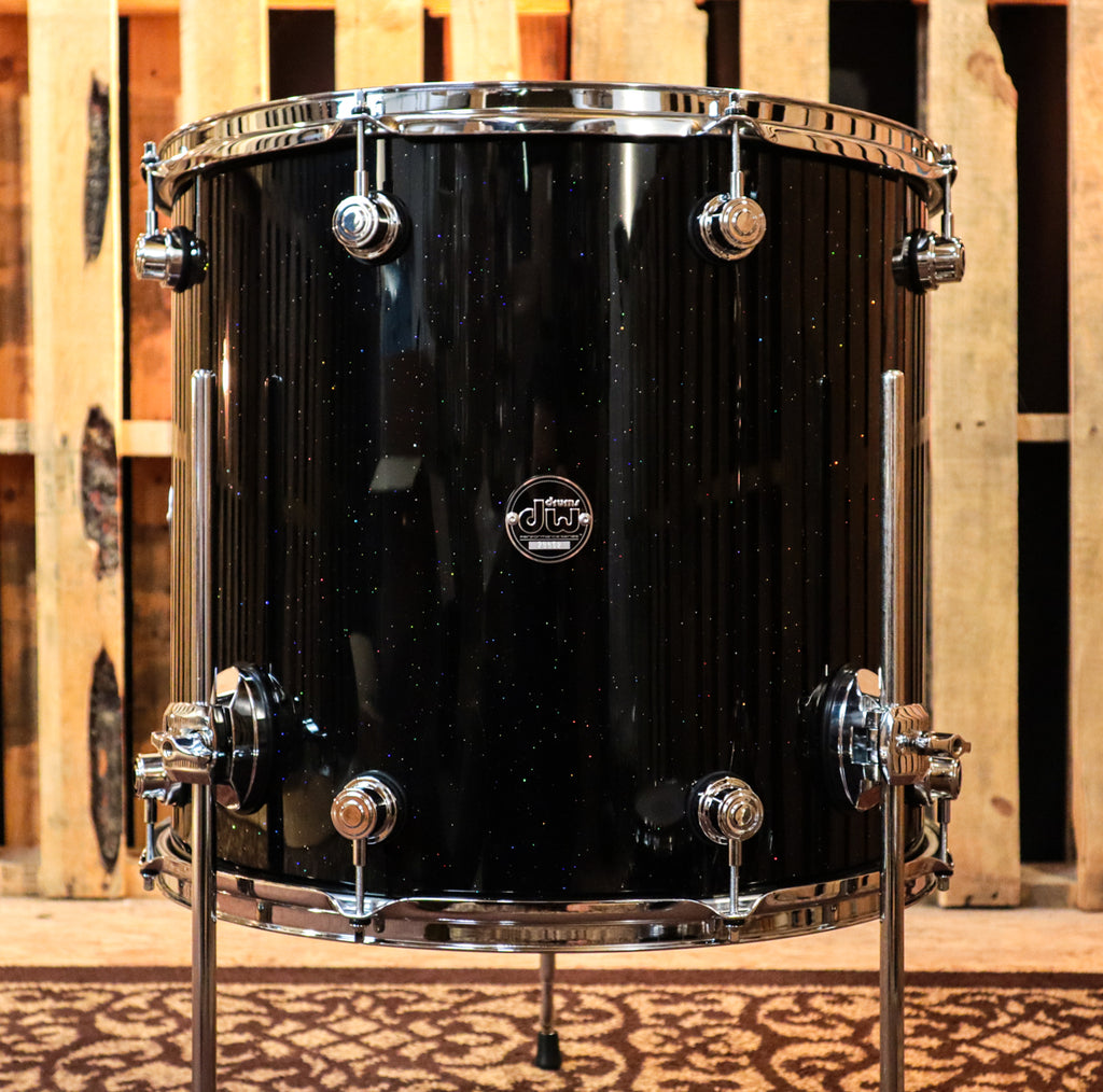 DW Performance Black Mirra Floor Tom 16x18 The DW Store
