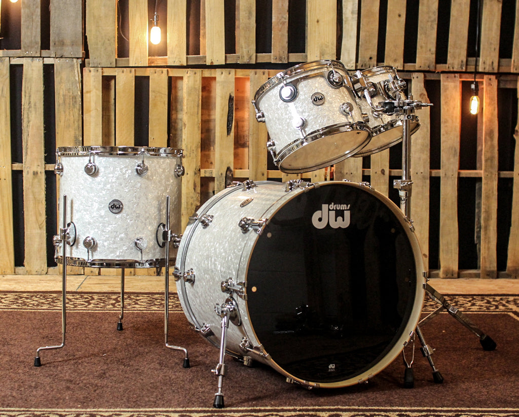DW Collector's Ultra White Marine Pearl Drum Set - 22,10,12,16 - SO#11 | The DW Store