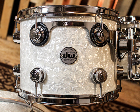 DW Collector's Ultra White Marine Pearl Drum Set - 22,10,12,16 - SO#1149840