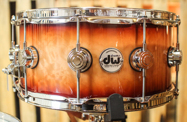 DW Collector's Red Burst Over Quilted Maple - 22,10,12,16,6.5x14 - SO#1134313