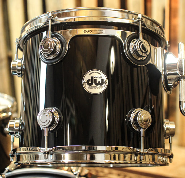 DW Collector's Maple VLT Gloss Black Drum Set - 22,12,16,18 - SO#1167899