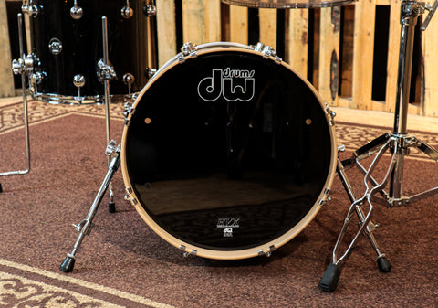 DW Performance Black Mirra Drum Set - 14x18,9x13,12x14