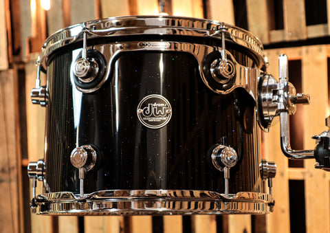 DW Performance Black Mirra Drum Set - 14x18,9x13,12x14