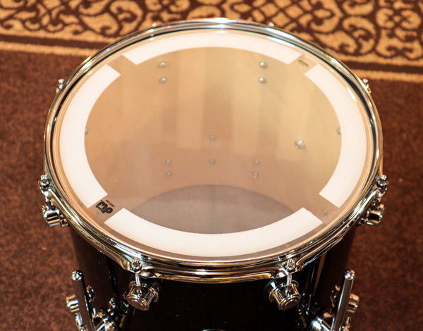 DW Performance Black Mirra Drum Set - 14x18,9x13,12x14