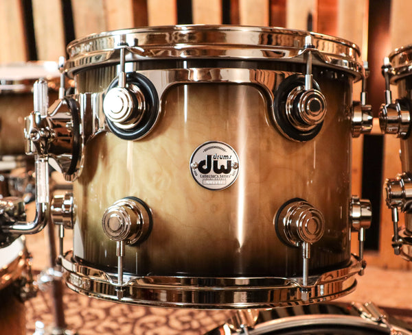 DW Collector's Candy Black Burst Over Quilted Maple Drum Set - SO#1134317