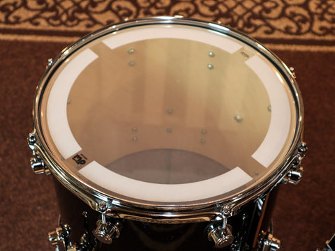 DW Performance Black Mirra Drum Set - 16x20,9x13,12x14