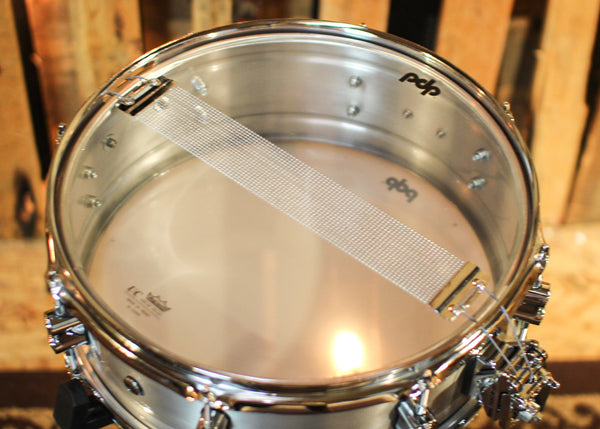PDP 5x14 Concept Dual-beaded Brushed Aluminum Snare Drum - PDSN0514NBAC