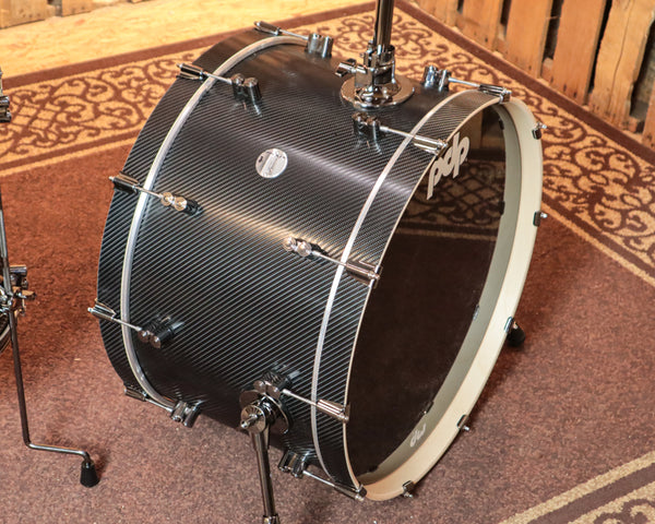 PDP Concept Maple 3pc Carbon Fiber Rock Drum Set - 14x24, 9x13, 16x16
