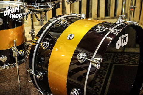 DW Collector's Series Drum Set Exotic Tri- Rally Stripe Graphic SO#1054875