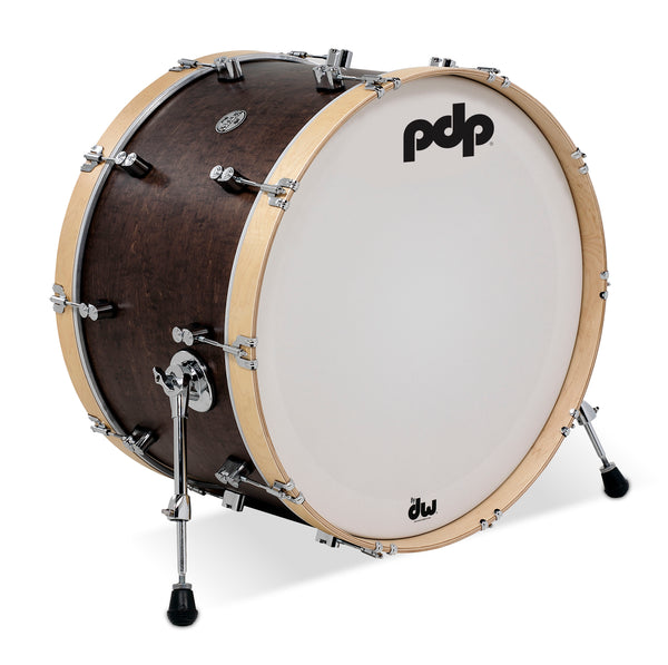 PDP Concept Classic 24" Bass Drum Walnut w/ Natural Hoops
