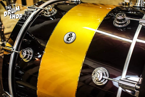 DW Collector's Series Drum Set Exotic Tri- Rally Stripe Graphic SO#1054875